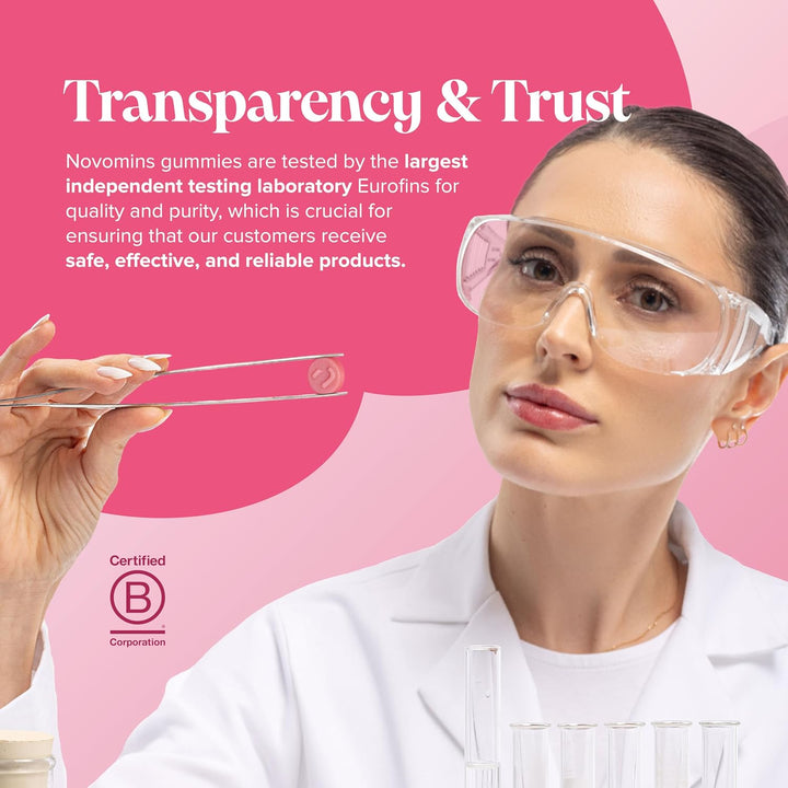 Probiotic Gummies – Women’S Bio-Balance Gummies for Intimate Flora and Gut Health – Advanced Multi-Strain Formulation – Vegan Supplement with Calcium & Cranberry Extract - Made by