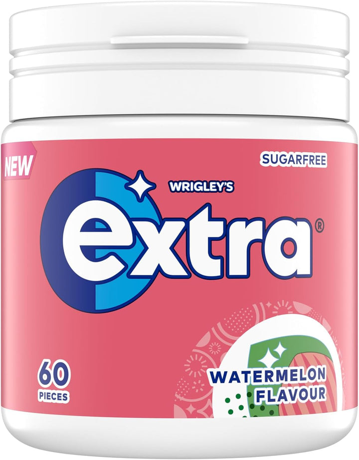 Wrigley'S  White Chewing Gum, Bubblemint Flavour, 46 Pieces, Sugar Free Chewing Gum Bottle with Xylitol