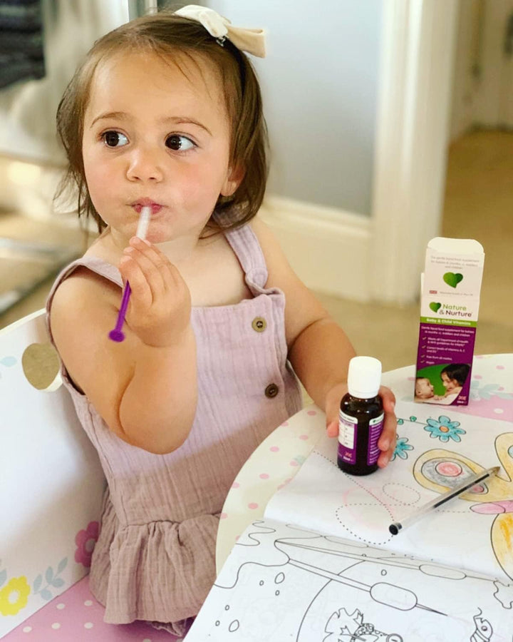 Award Winning  Baby & Child Vitamins. the Vegan-Friendly Gentle Liquid Multivitamin Drops for Babies, Toddlers and Children. Made in the UK. 60 Doses.