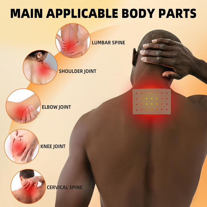 Tiger Patches - Chinese Red Tiger Plaster, Back Patch Ultra Strength Heat Patches for Muscle Joint of Knee Neck Shoulder 5 Packs 8 Each