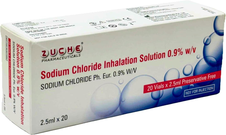 Sodium Chloride Inhalation Solution 2.5 Ml X 20 | Isotonic Sterile | Nebuliser Solution | Sterile Solution