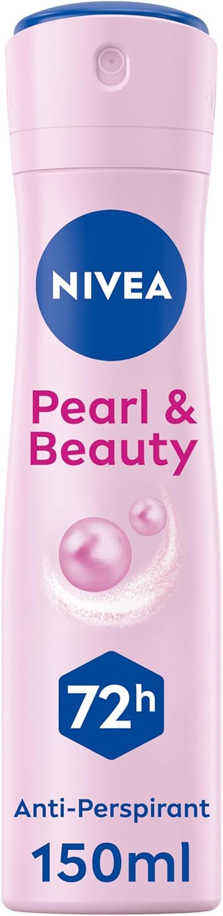 Pearl & Beauty Anti-Perspirant Deodorant Spray (150Ml), Women'S Deodorant Spray with 72H Sweat and Odour Protection, Anti-Perspirant for Women with Pearl Extracts
