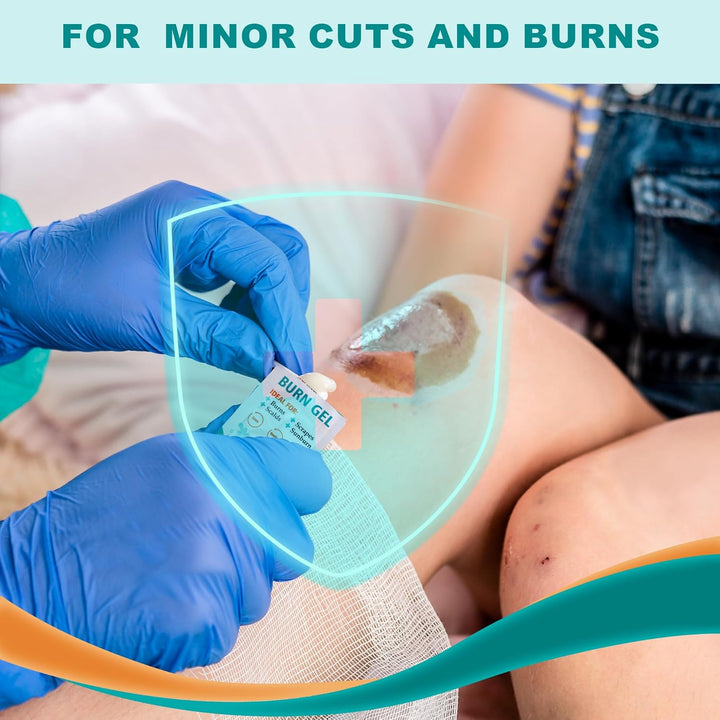 Burn Gel - 25 Packs First Aid Burns Care Scalds Sunburn Dressings Cooling Gel