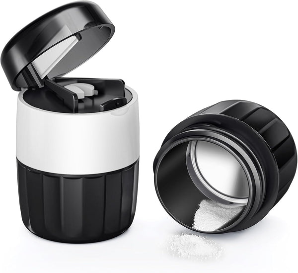 3-In-1 Pill Crusher for Tablets, Tablet Crusher Fine Powder with Stainless Steel Grinding Head, Pill Grinder with Storage Compartment for Tablets, Pill Crushers Splitters for Small and Tiny Pills