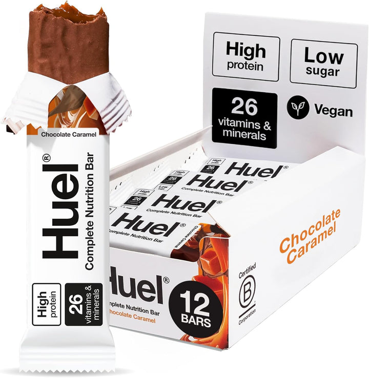 Complete Nutrition Bar, 12 X 55G Bars, Dark Chocolate Raspberry, High Protein Bar, Plant-Based Protein Bars, Low Sugar, High Fibre, High-Protein Snack with Vegan Chocolate, under 210 Calories