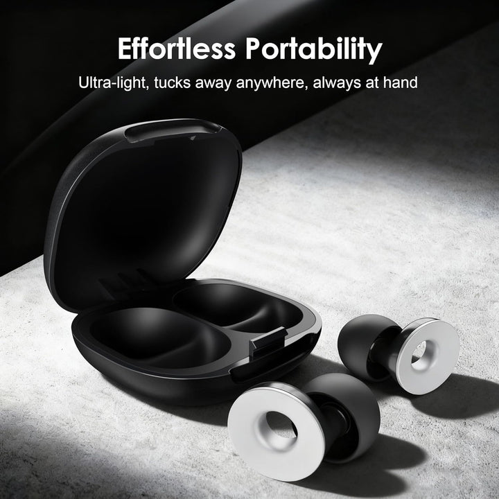 Ear Plugs for Sleep - 47Db Highest SNR Noise Cancelling Earplugs, 15S Pressure Relief, Secure Fit for Side Sleepers, Snoring & Travel - Reusable with 8 Tips (XS/S/M/L) & Case