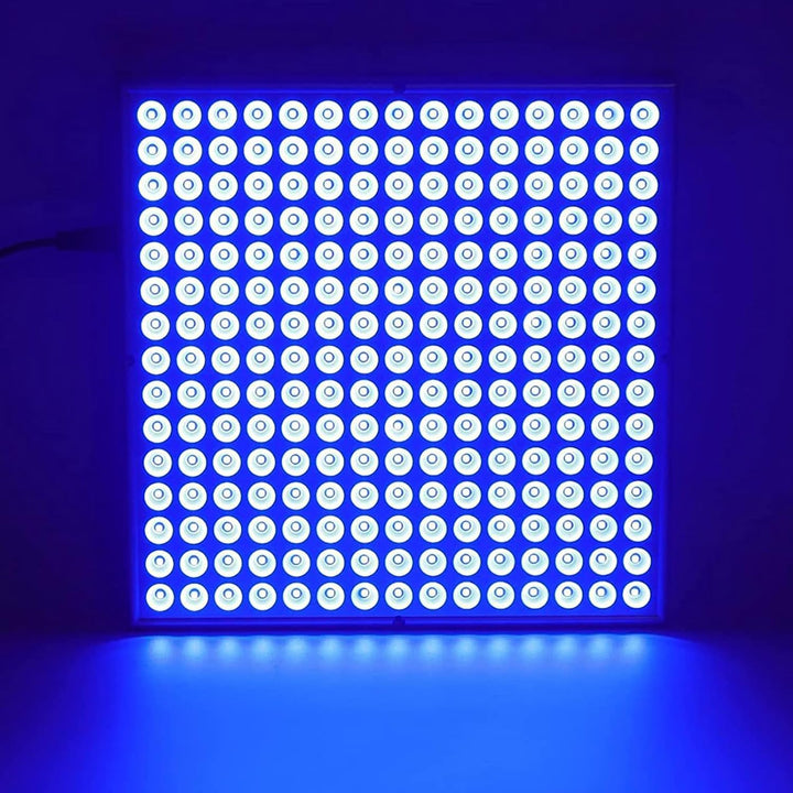 Home Tanning Lamp,45W Face and Body Sunlamp with Hanging Ring Hook and Blindfold,460Nm Full Blue Therapy Lamp LED Skin Tanning Light with 225Pcs Leds,Eye Protection Self Tanning Machine for Face,Body