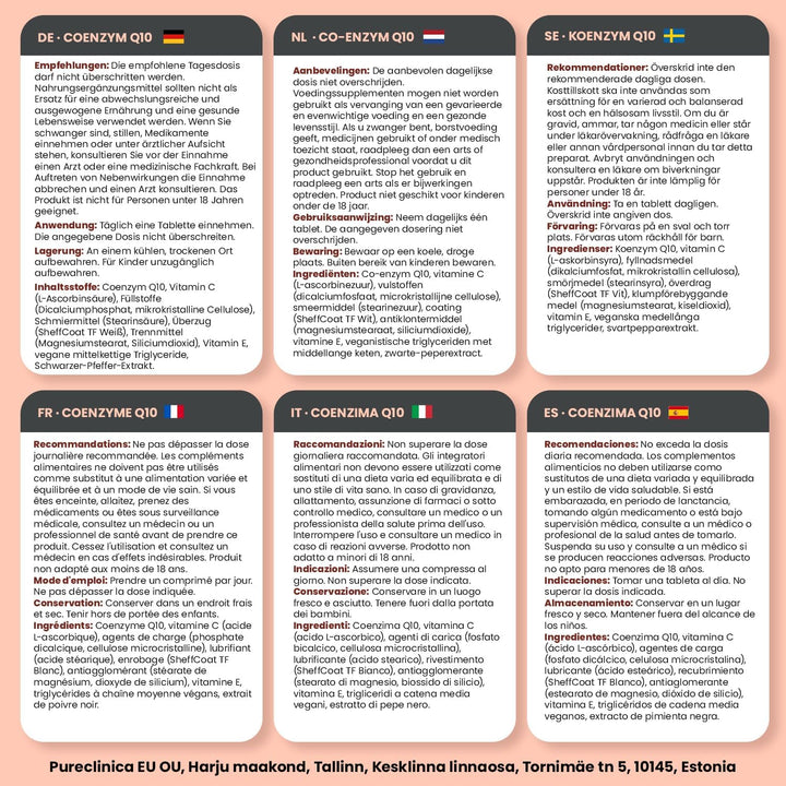 Fermented Coq10 300Mg X 90 Tablets. Non GMO, USP Grade. with Added Vitamin C and Black Pepper Extract for Absorption.