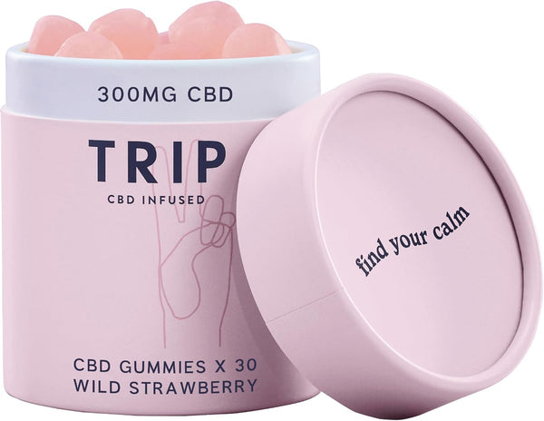 Infused Gummies (30 Gummies). Delicious Natural Wild Strawberry Flavour. High Strength CBD Edibles. 300MG CBD – Vegan, Thc-Free