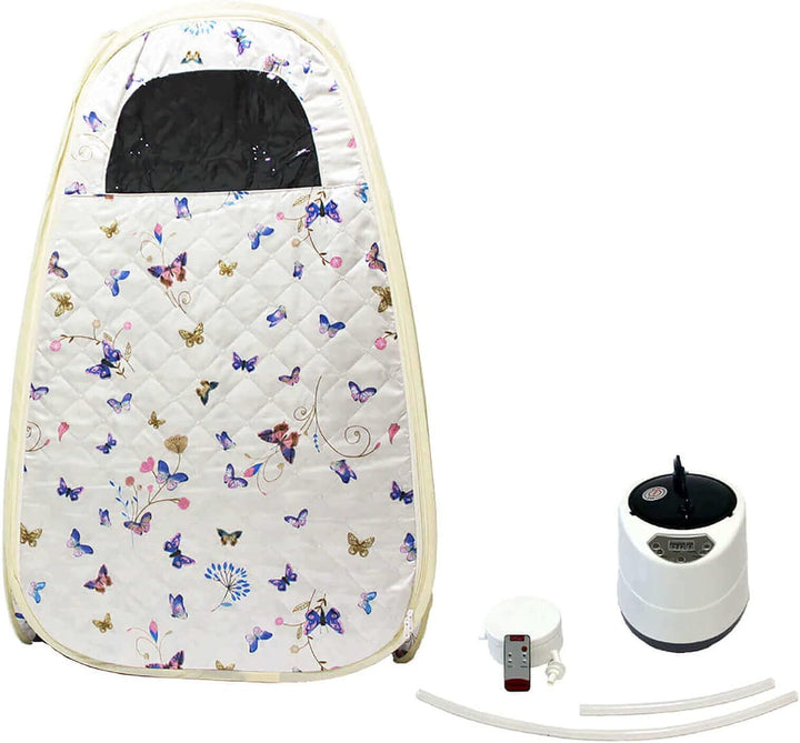 Portable Steam Sauna Tent Cabin Home SPA Sauna Kit Birthday Gift Wet Indoor Similar Infrard Sauna Pod W/Chair ||Man&Woman (Small,Suitable for People with a Height of Less than 5.74FT) Blue