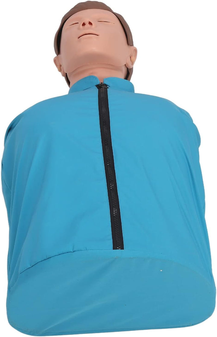 Adult CPR Training Manikin, Professional Adult Cardiopulmonary Resuscitation Training Mannequins First AID Training Manikins, Rubber Half Body Artificial Respiration Adult Dummy for Teaching Training