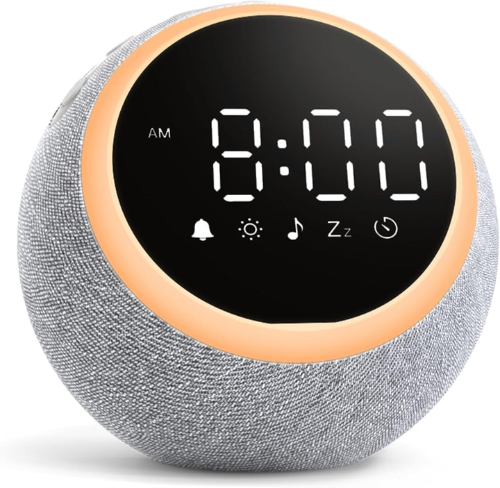 White Noise Machine - Sound Machine for Adults & Light Sleepers, Alarm Clock & Night Light, 25 Soothing Sounds, 7 Wake-Up Tones, Dimmable Display, White Pink Brown Noise for Sleep Relaxation