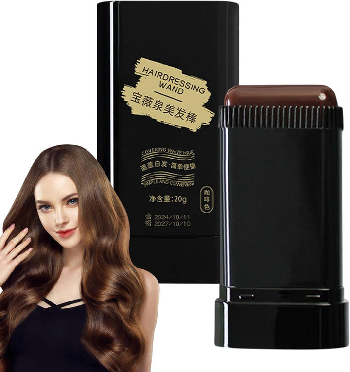 Safe and Convenient Comb Hair Dye, Upgraded Waterproof and Sweat Proof Hair Dye Stick, Ha-Ir D-Ye Concealer for Instant Gray Hairs Coverage, Portable Black D-Ye with Comb Applicator for Men Women