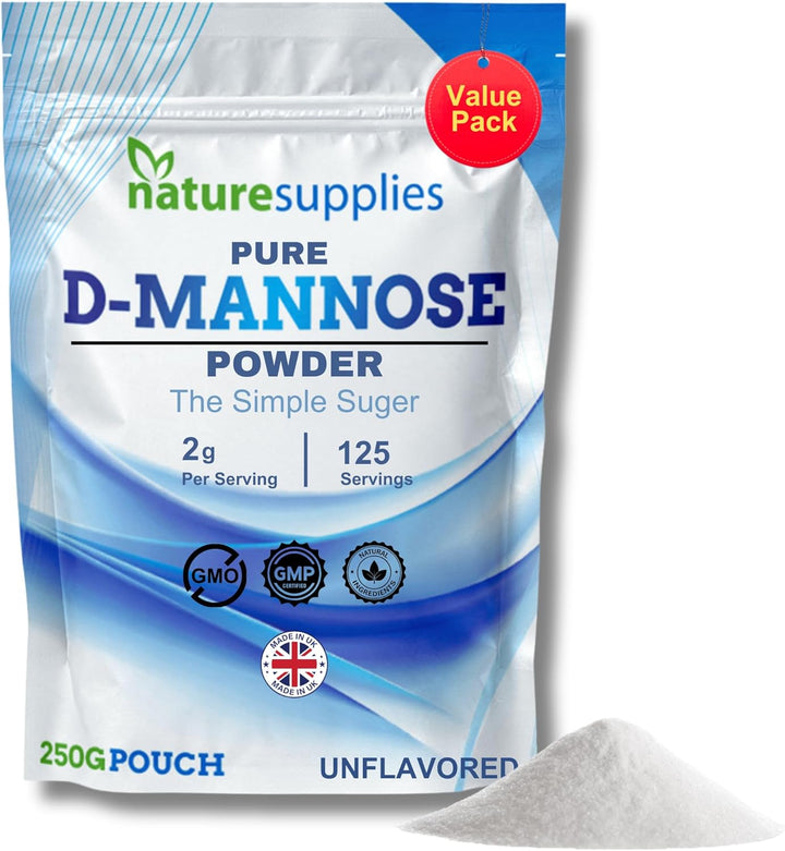 D Mannose Powder 150 G Pack - Pure D-Mannose for Natural Support - (NOT D Mannose Capsules or Tablets) GMO Free, Vegan Friendly, No Chemicals - High Strength Dmannose Supplement by