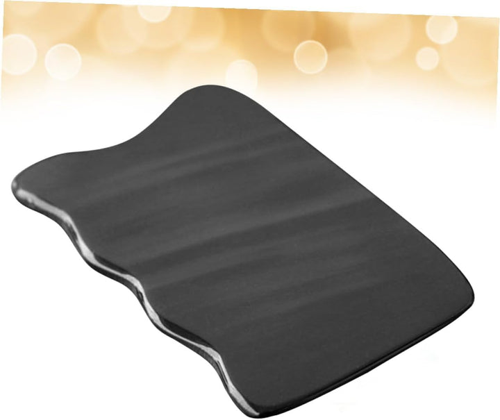 Natural Horn Gua Sha Scraping Board Smooth Massage Tool for Face Neck and Back Skin-Friendly Cattle Horn Scraping Plate for Comfortable Soft Tissue Mobilization