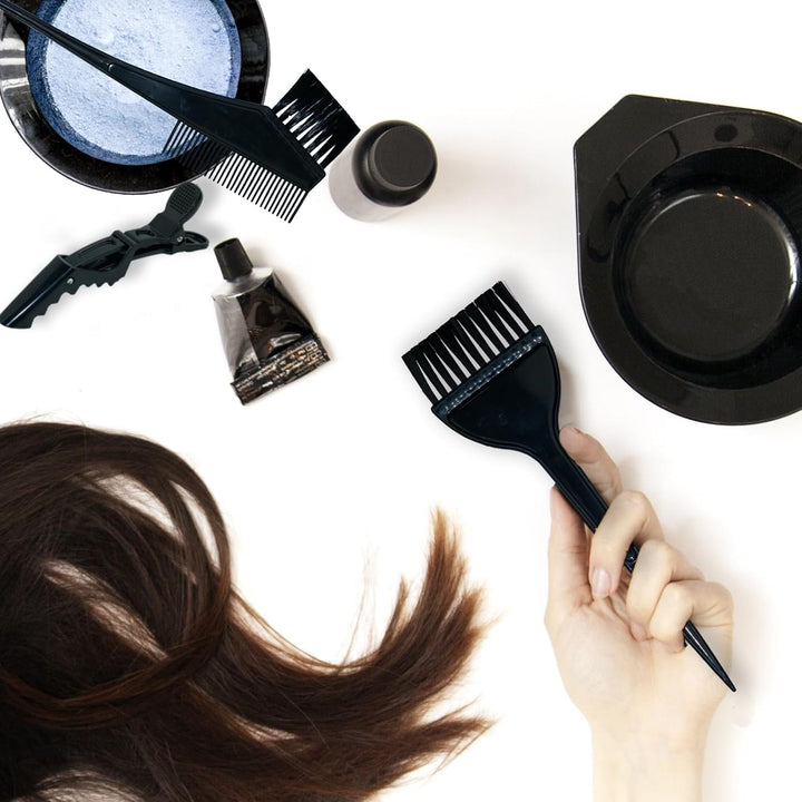 20Pcs Tools for Hair Colouring Kit, Hair Dying Tools Kit, DIY Beauty Salon Hair Bleaching Tools Kit, Hair Dye Bowl and Brush Kit, Including Mixing Bowl, Ear Cover, Hair Shawl, Gloves, Hair Clips
