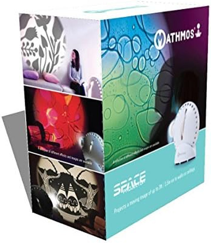 Sensory Room Projector - White with Lava Lamp Effect Wheel - Yellow/Red