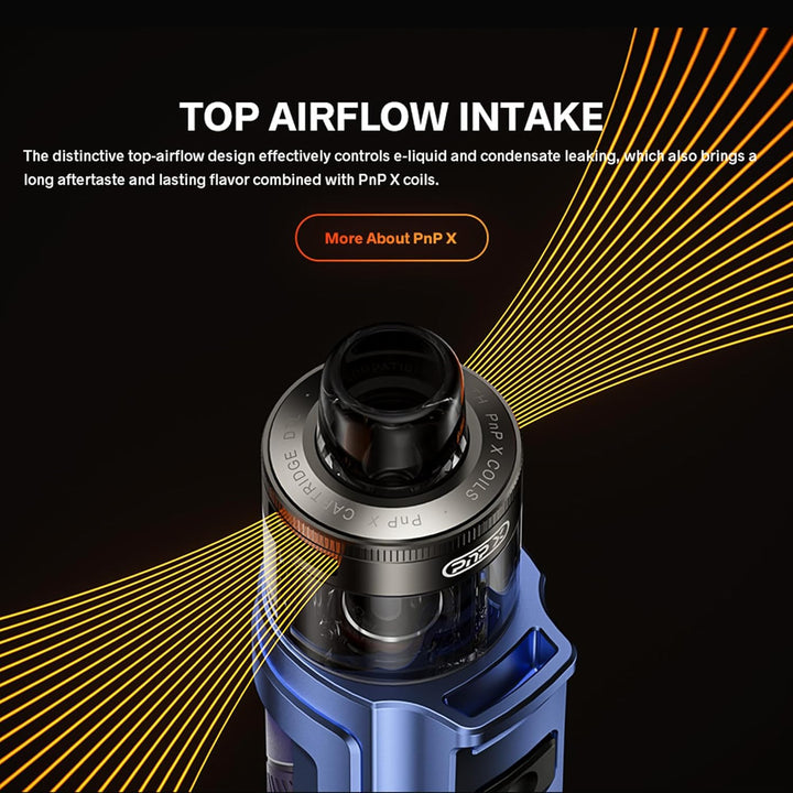 ARGUS PRO 2 Kit 80W Pod Mod Built in 3000Mah Battery with PNP-X Cartridge Electronic Cigarette Vape (No Nicotine, No E Liquid) (Lack Blue)