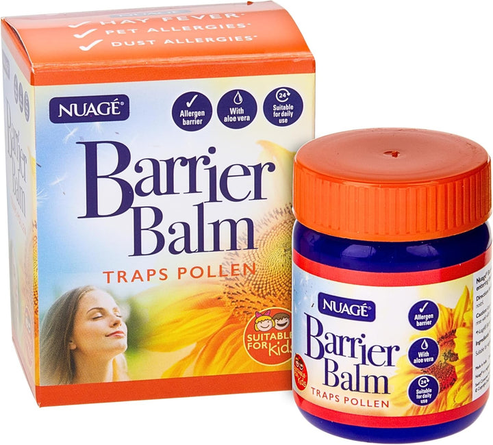 Hayfever & Allergen Barrier Balm – Traps Pollen, Allergens & Dust | Infused with Aloe Vera – Suitable for Daily Use (50G)