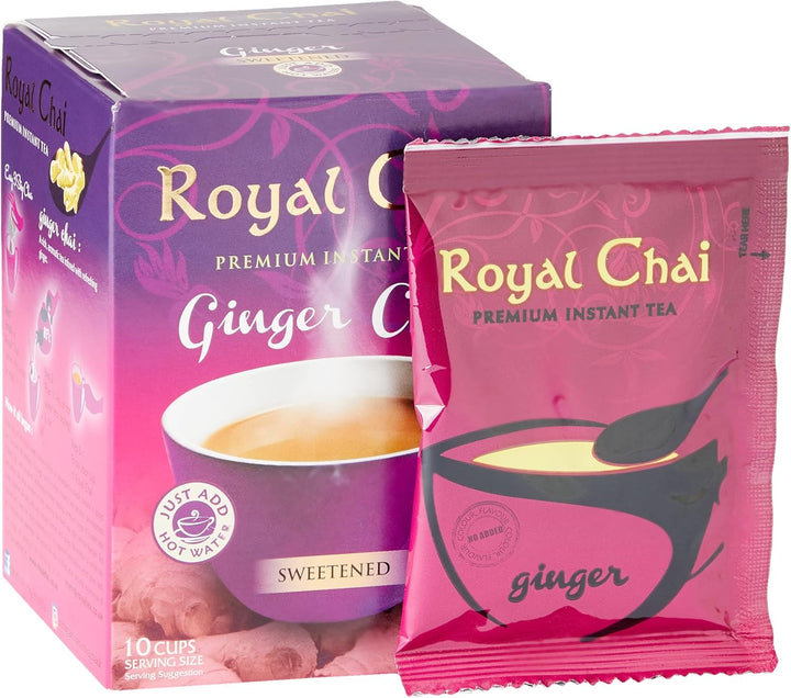 | Elaichi Chai Unsweetened | 10 Single Serving Sachets | Premium Instant Tea