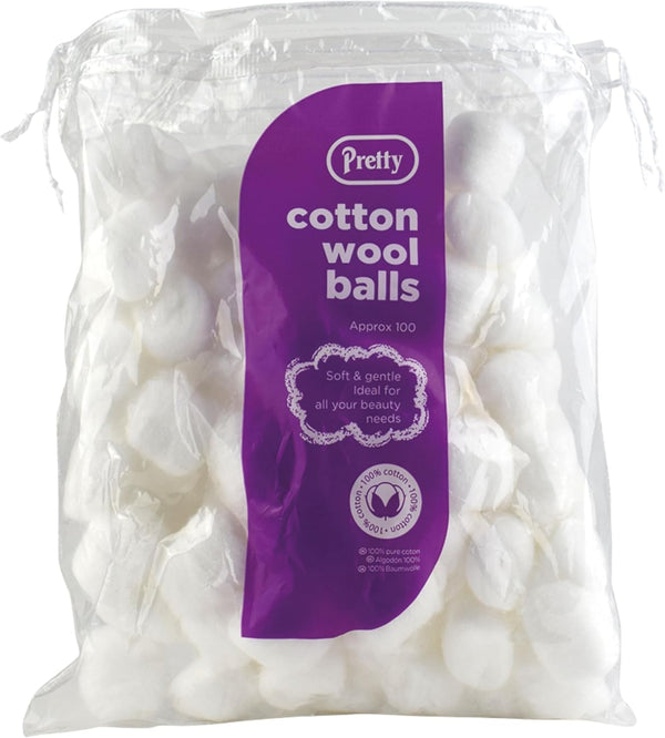 Cotton Wool Balls - 100 White