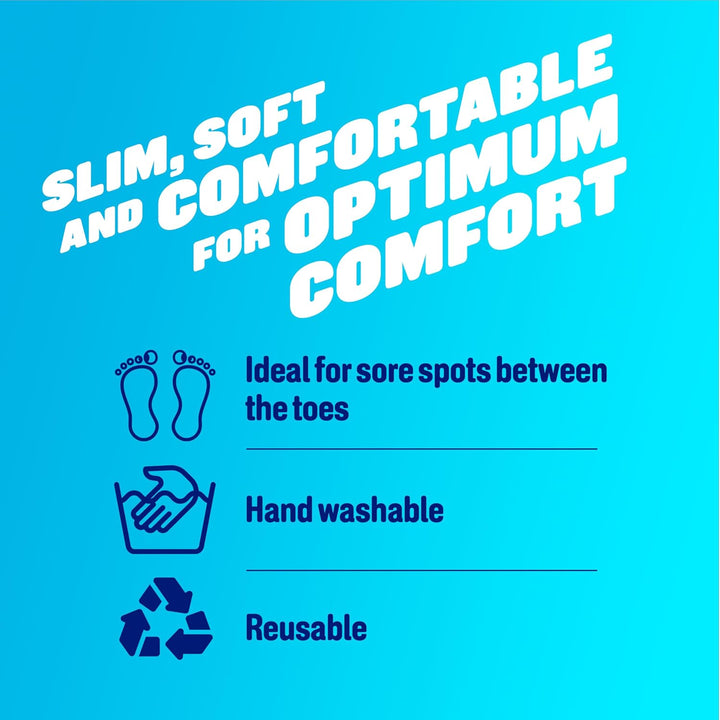 Scholl Gel Big Toe Spreader - Toe Separator Spacer for Overlapping Toes, Immediate Pain Relief from Rubbing and Pressure of Overlapping Toes, Toe Protectors, Straighteners for Bent Toes