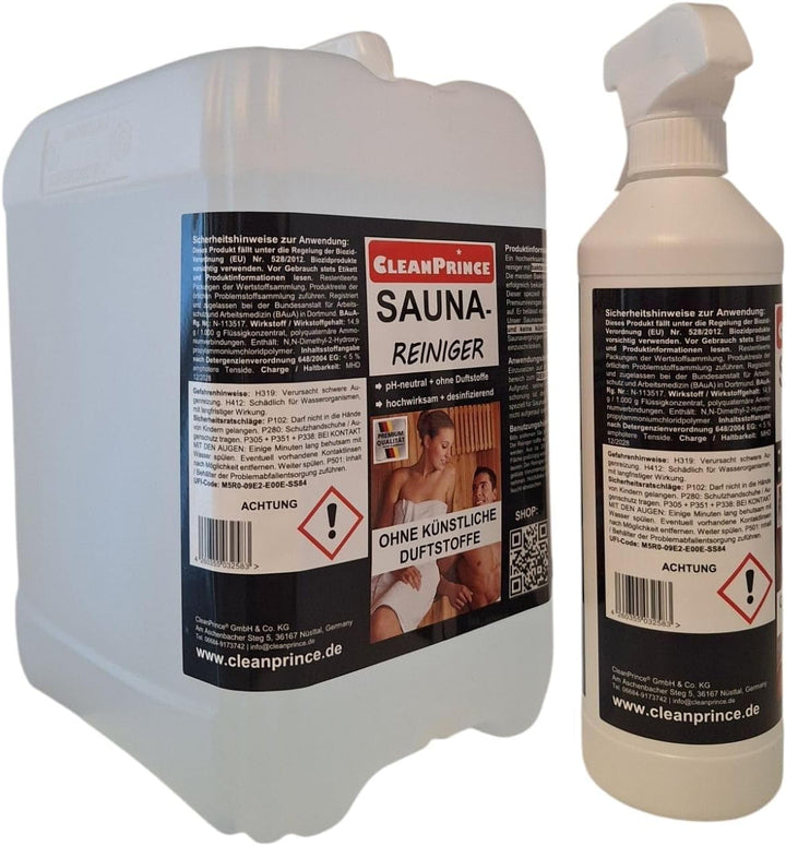 5,5 Litre Sauna Cleaner Cleaning Wood
