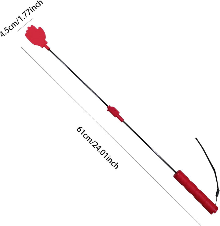 Training Stick, Silicone Retractable Toy Stick with Foldable for Dogs, Extendable Fiber Rod, Flirt Stick, Wandettee Teaser, Pet Flirting Stick