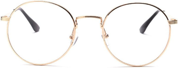 Vintage Classic round Glasses Metal Frame Eyewear Clear Lens Glasses for Women/Men