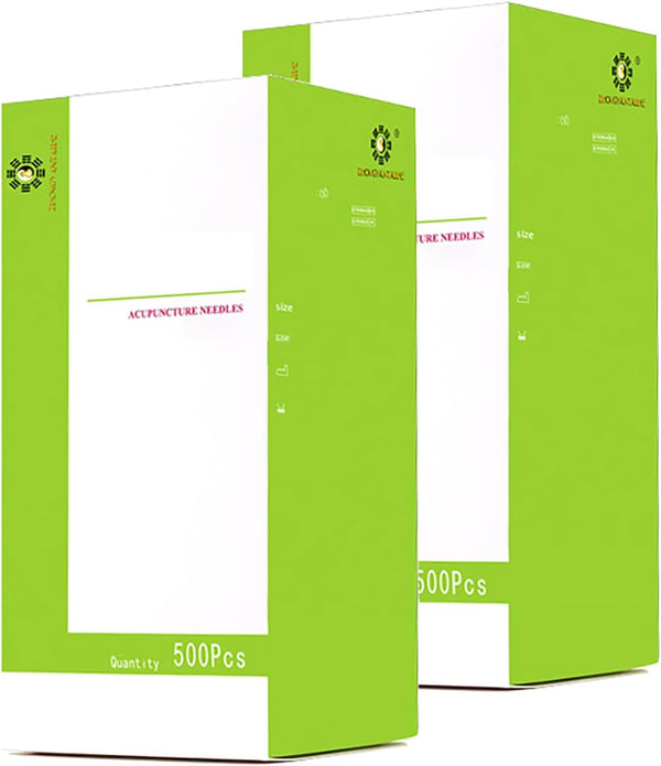 1000 PCS Acupuncture with Tube Stainless Steel Beauty Massage 500PCS/BOX Disposable Acupuncture (0.20 * 13Mm)