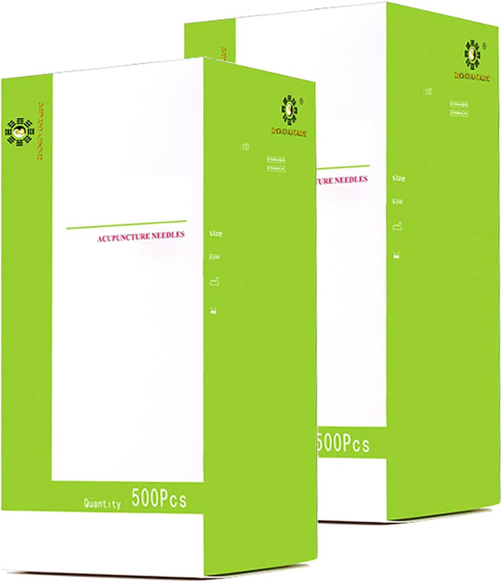 1000 PCS Acupuncture with Tube Stainless Steel Beauty Massage 500PCS/BOX Disposable Acupuncture (0.20 * 13Mm)