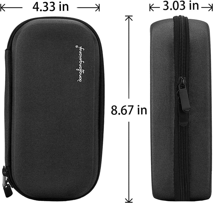 Insulin Cooler Travel Case - Handy Medication Insulated Diabetic Carrying Cooling Bag for Insulin Pen, Glucose Meter and Diabetic Supplies with 3 Cooler Ice Pack (Black)