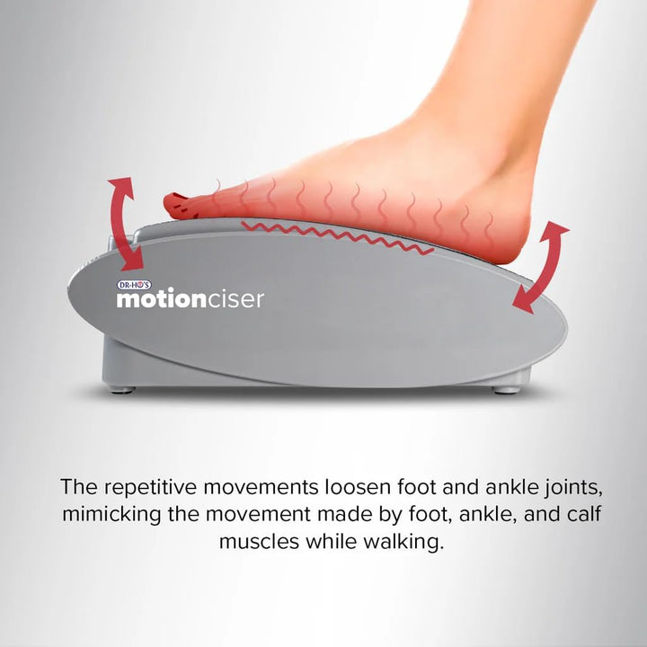 DR-HO’S Motionciser Foot & Leg Massager - Circulation Support for Aching Legs & Feet - Passive Motion Exercise Machine - Adjustable Walking Simulation & Vibrational Massage with Heat