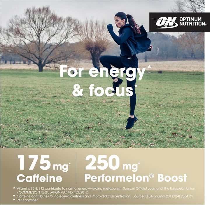 Gold Standard Pre-Workout Energy Shot, Ready to Drink Food Supplement with Beta Alanine, Caffeine, Performelon Boost and Vitamin B6 and B12, Mixed Berry Flavour, 12-Pack, 12 X 60 Ml