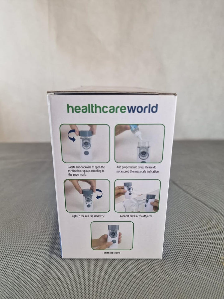 Portable Nebulizer Machine for Adults & Kids – Silent Handheld Rechargeable Mesh Nebulizer with 2 Masks & Mouthpiece – Ultra-Quiet 25Db Inhaler for Asthma, COPD, Home & Travel Use