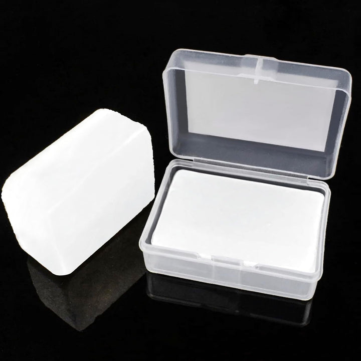 Natural Alum Block in Plastic Case (100 G./3.5 Oz.) Aftershave Blood Stopper Antiseptic Astringent Soothing Solution for Shaving Razor Burn Relief