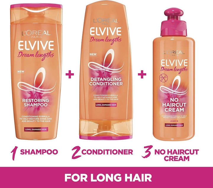 Elvive Dream Lengths Hair Mask, Nourishing & Strengthening Treatment, Enriched with Castor Oil, for Long, Damaged Hair 300Ml