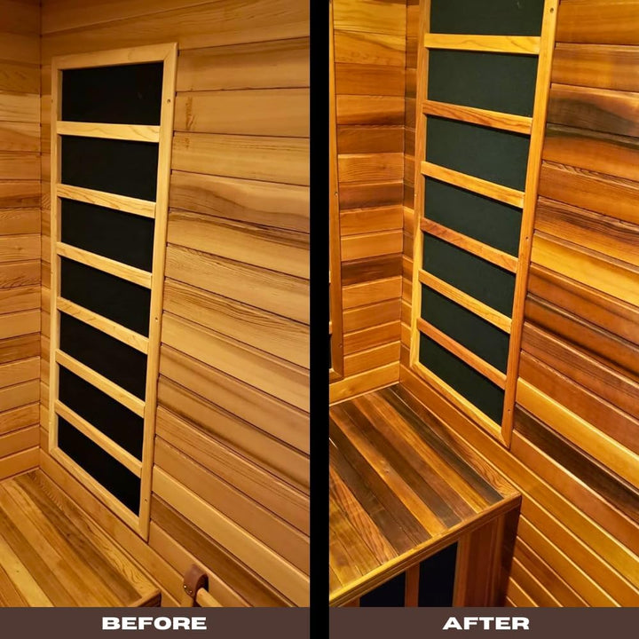 Sauna Wood Oil – 1.32 Gallons (5L / 169 Fl Oz) | Protects & Nourishes Sauna Wood | Solvent-Free, Unscented, Covers 600+ Sq Ft | for Traditional & Infrared Saunas