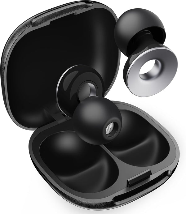 Ear Plugs for Sleep - 47Db Highest SNR Noise Cancelling Earplugs, 15S Pressure Relief, Secure Fit for Side Sleepers, Snoring & Travel - Reusable with 8 Tips (XS/S/M/L) & Case