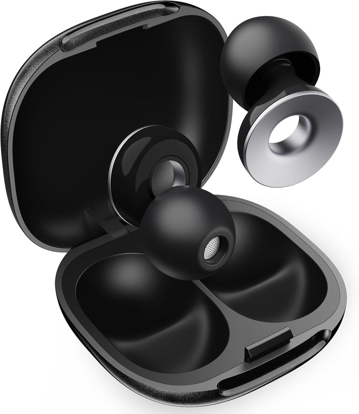 Ear Plugs for Sleep - 47Db Highest SNR Noise Cancelling Earplugs, 15S Pressure Relief, Secure Fit for Side Sleepers, Snoring & Travel - Reusable with 8 Tips (XS/S/M/L) & Case