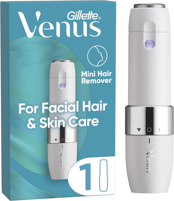 Venus for Facial Hair & Skin Care, Face Trimmer for Women, Mini Facial Hair Remover, Compact and Portable Electric Shaver for Women