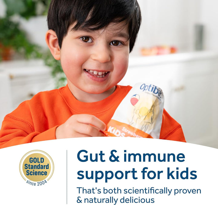 Optibac Kids Probiotic Gummies - with Vitamin D & Calcium for Immune System Support & Gut Health - 30 Vegan Gummies