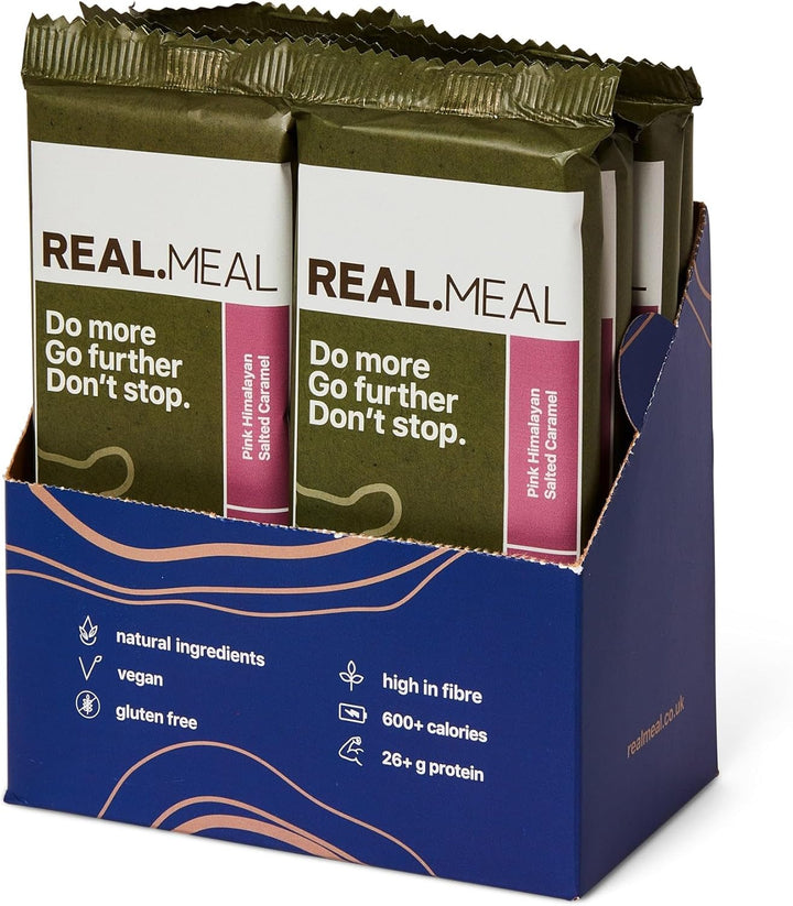 Expedition Pack: Bulk Box of 10 Realmeal Bars - Single Flavour Cacao Peanut Butter