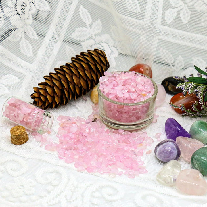 Rose Quartz Chips Stones,Fish Tank Gravel and Pink Healing Crystals Bulk for Decorate,Tumbled Stone Shaped Stones for Plants,Reiki,Succulents Crafts,Vases Filler, Aquarium Gravel 100G.
