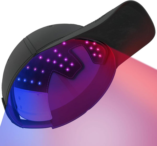 Red Light Therapy Hair Growth Hat, 3 Wavelengths Rechargeable Laser Hair Growth Cap with Detachable Panel, Effective Hair Regrowth and Hair Loss Therapy for Men and Women