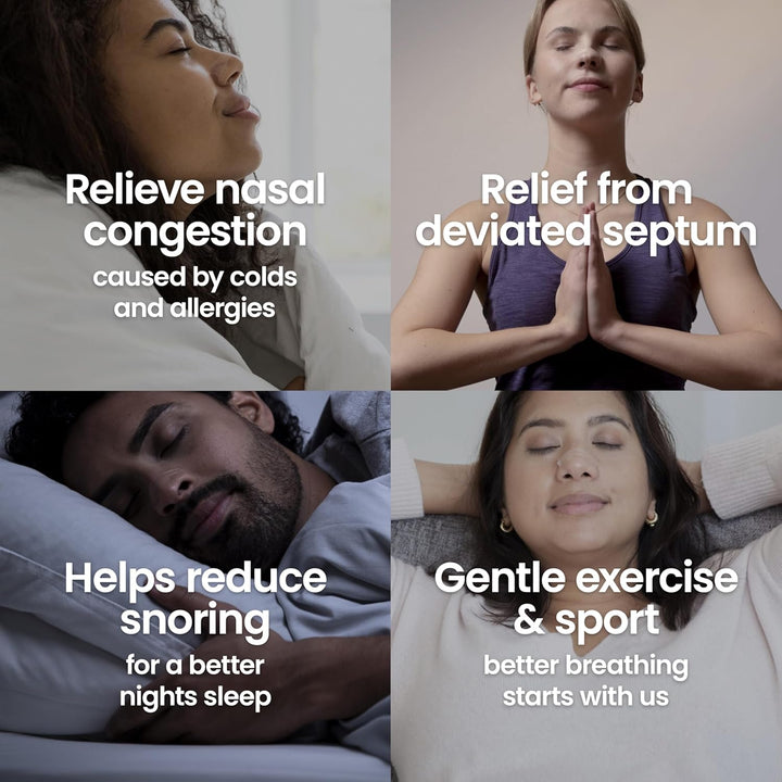 Clear Small/Medium 10 Pieces, Nasal Strips for Snoring, Nose Strips for Breathing, Blocked Nose Relief, Drug-Free Snoring Aid for Men and Women, Packaging May Vary