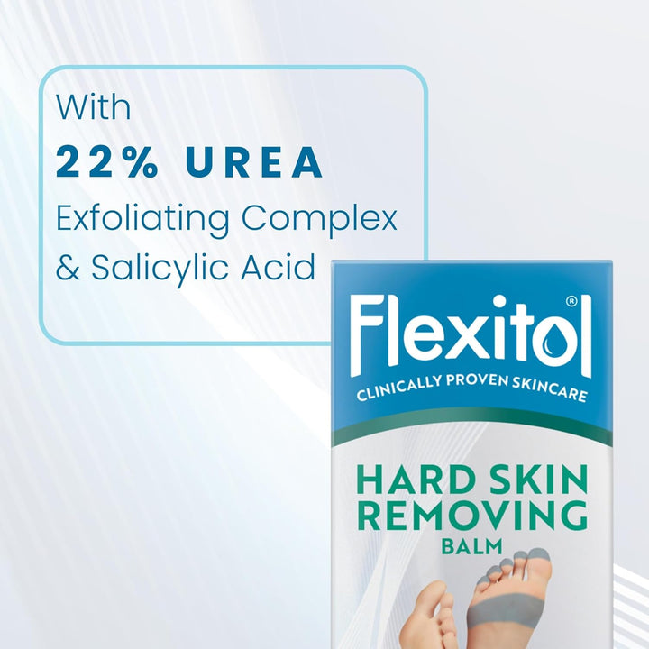 Hard Skin Removing Balm, Results in 3 Days, Exfoliates Hard and Dead Skin, Immediately Softens Feet, with Salicylic Acid, 22% Urea, with Glycolic Acid, Clinically Proven Formula, 1 X 56G