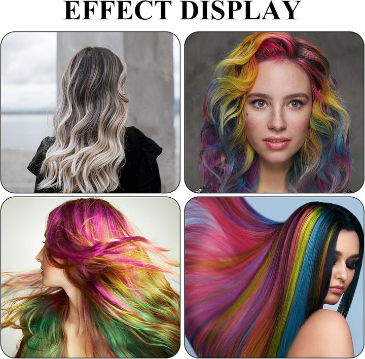 Hair Highlight Cap Kit with Reusable Accessories, Silicone Highlighting Cap with Upgraded Mixing Bowl, Brush and Reusable Gloves, Easy-To-Use Hair Dye Cap for DIY Highlights at Home or Salon