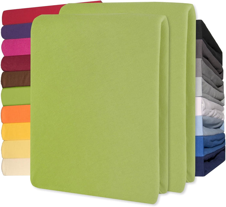 Lucina Fitted Sheet Cotton 200X200-200X220 Cm Royal Blue