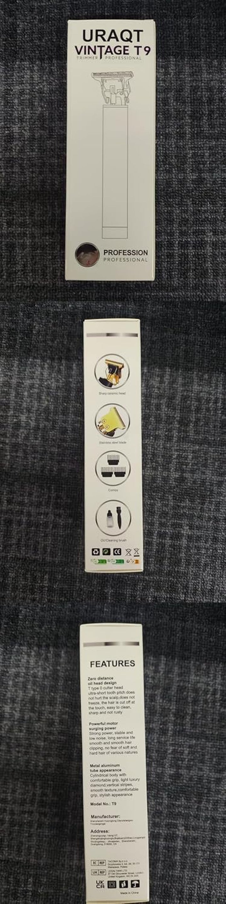 Cordless Hair Clippers for Men - Electric Beard Trimmer Set, Waterproof Detail Beard Shaver, T-Blade Trimmer Grooming Kit with 4 Guide Combs and 2 Hair Combs